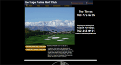 Desktop Screenshot of heritagepalmsgolfclub.com