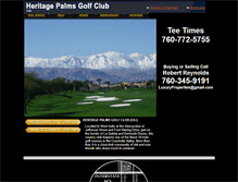 Tablet Screenshot of heritagepalmsgolfclub.com